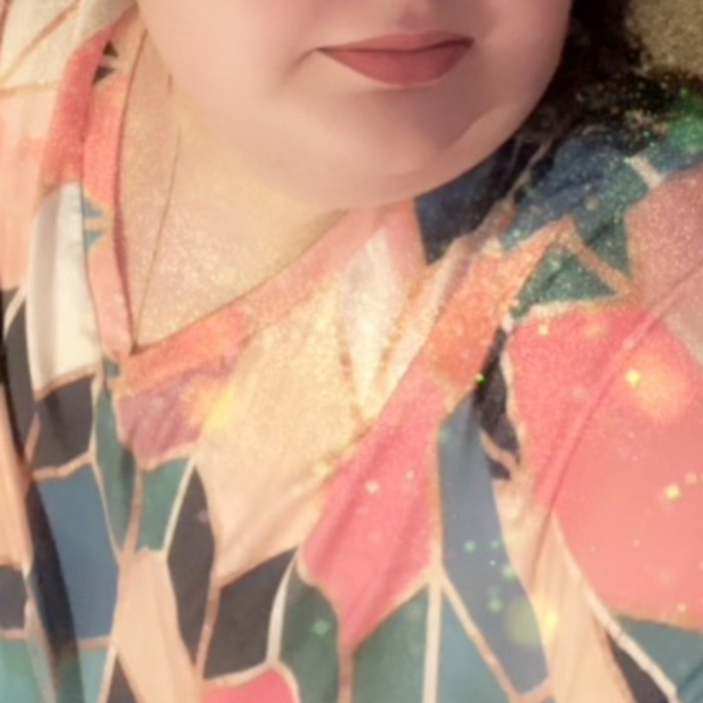 Torrid Size 6 - A Well-Loved Geometric Stained-Glass Look Dress